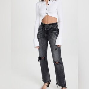 Moussy Vintage Odessa Wide Straight Jeans